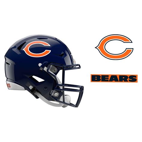 Chicago Bears: Helmet - Officially Licensed NFL Removable Adhesive Dec