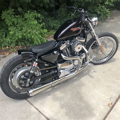 Harley sportster 1200 bobber Harley Sportster 1200, Garage Conversion ...