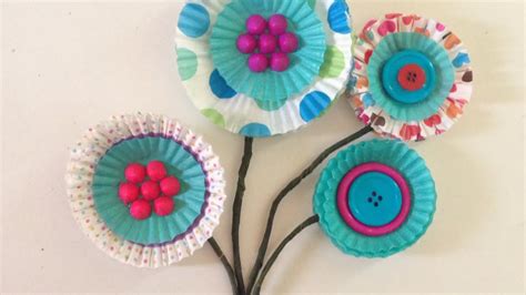 How To Create Adorable Cupcake Liner Flowers - DIY Crafts Tutorial - Guidecentral - YouTube