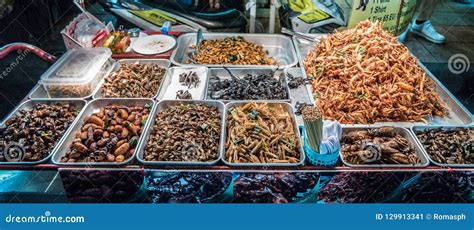 Fried Insects on the Streets of Bangkok, Thailand Editorial Photo - Image of insects, insect ...