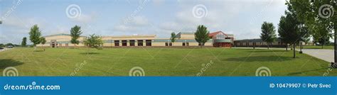 High school panorama stock image. Image of panoramatic - 10479907