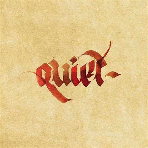 Daily calligraphy practice for January on Behance