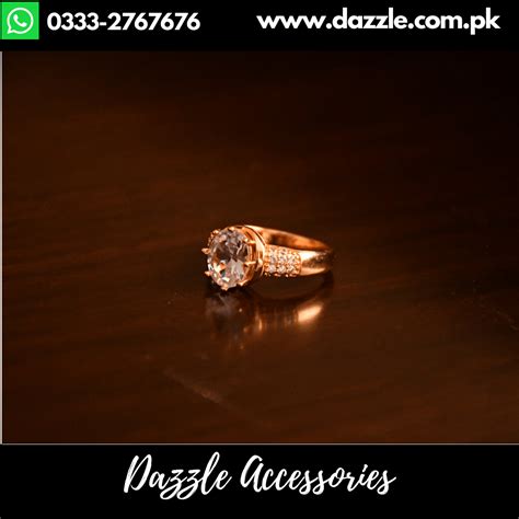 White Gold Ladies Ring - Dazzle Accessories