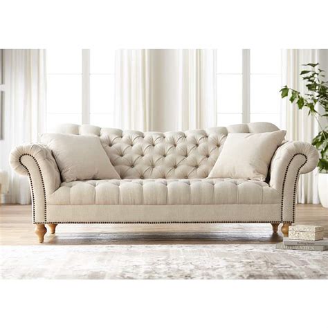 Sofa Tufted Nailhead | Baci Living Room