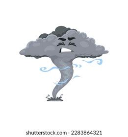 Cartoon Tornado Character Storm Whirlwind Twister Stock Vector (Royalty Free) 2283864321 ...