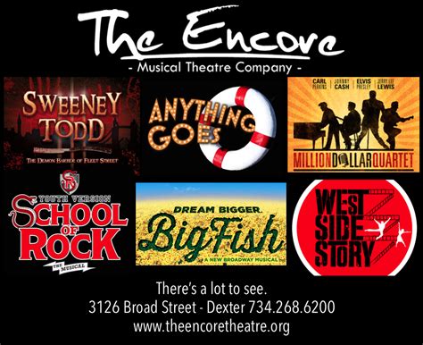 The Encore Musical Theatre Company | Dexter, MI