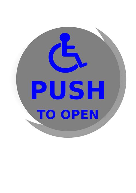 Sign Push The Door PNG, SVG Clip art for Web - Download Clip Art, PNG ...