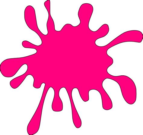 Pink Splat Clip Art at Clker.com - vector clip art online, royalty free & public domain