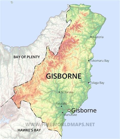 Gisborne District Maps, NZ