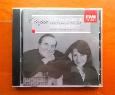 EMI 1999 CD CHOPIN: PIANO CONCERTOS Nos 1 & 2 Martha ARGERICH/Montreal SO/Dutoit EUR 1,41 ...