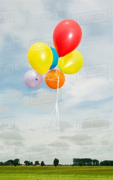 Balloons floating in the air - Stock Photo - Dissolve