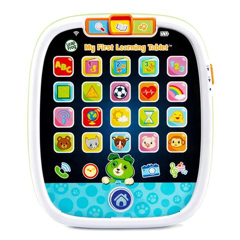 LeapFrog My First Learning Tablet, White and green, Scout - Walmart.com