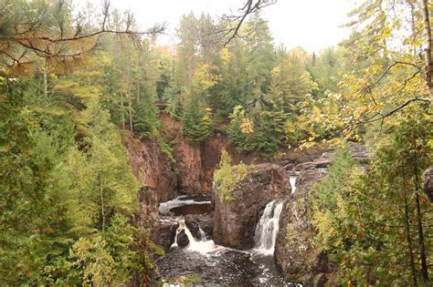 Copper Falls and Brownstone Falls (Mellen, Wisconsin, USA)