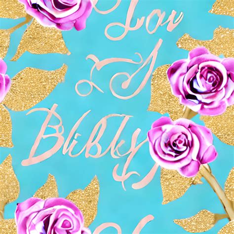 Baby Shower Invitation Floral Roses Lilies Rhinestones Glitter Gold ...