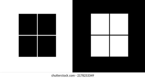 icono de windows 11 en blanco: vector de stock (libre de regalías ...