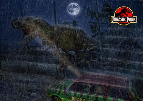 Jurassic Park - T-Rex Escape by tomzj1 on DeviantArt