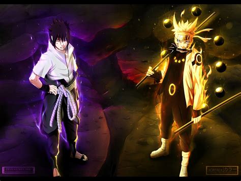 Naruto and Sasuke Wallpaper | Anime naruto, Carta da parati naruto ...