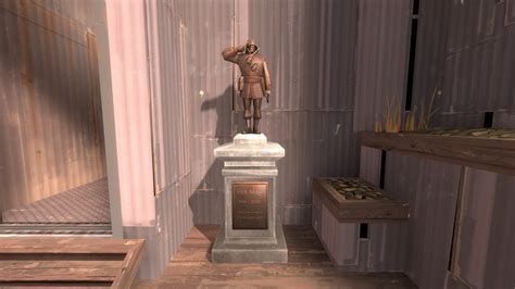 Team Fortress 2 adds statues in honor of the voice of Soldier | PCGamesN