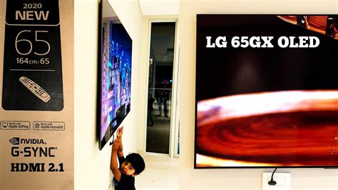 LG 65 GX OLED Gallery Design TV [2020] Unboxing | OLED65GXPTA, NVIDIA G ...