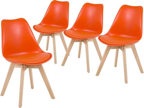 Best 4 Set Orange Dining Chairs – Home & Home