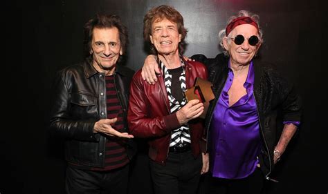 Rolling Stones' Mick Jagger and Ronnie Wood celebrate Keith Richards ...