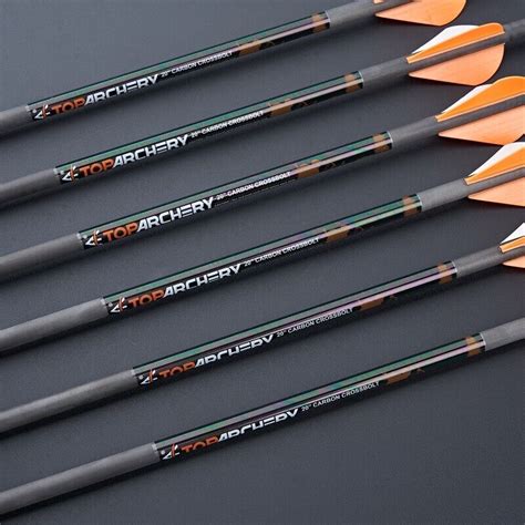 6X 20'' Crossbow Bolts Carbon Arrow Straightness .006 & 3X Lighted ...