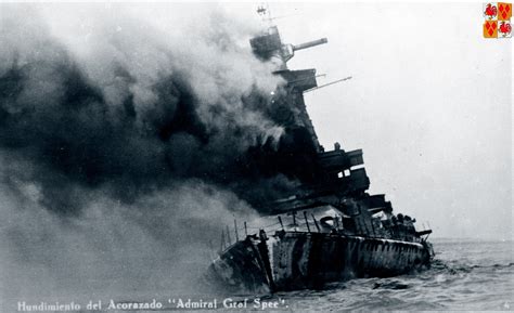 Asisbiz Admiral Graf Spee shortly after her scuttling 17th Dec 1939 ...