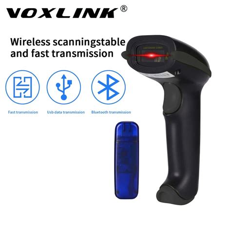 New Wireless Bluetooth portable Barcode Scanner USB handheld Code Reader with 2.4G receiver for ...