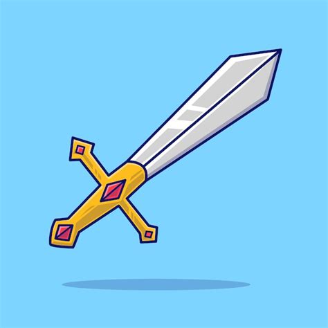 Sword Knight Cartoon Vector Icon Illustration | IMGPANDA - A Free ...