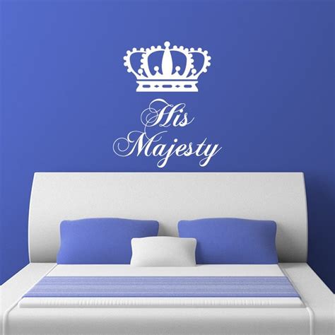 His Majesty The King Crown V2 Wall Sticker / Decal - World of Wall Stickers