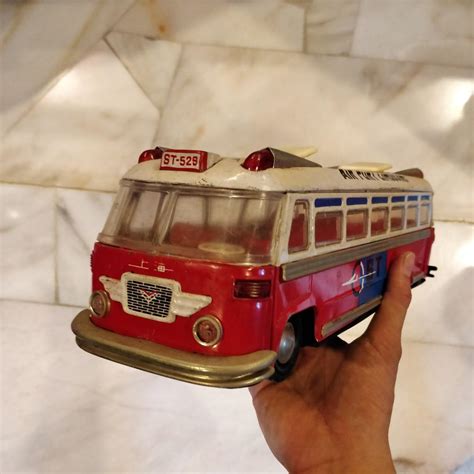 Vintage tin toy bus, Hobbies & Toys, Collectibles & Memorabilia ...