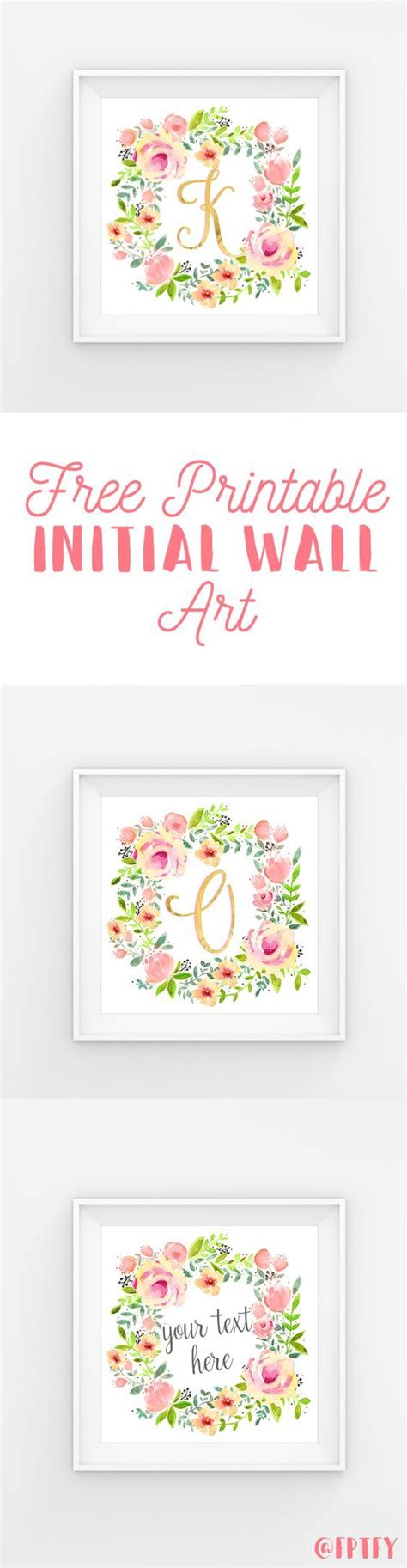 Exclusive Freebie: Stunning Initial Wall Decor | Initial wall, Initial ...