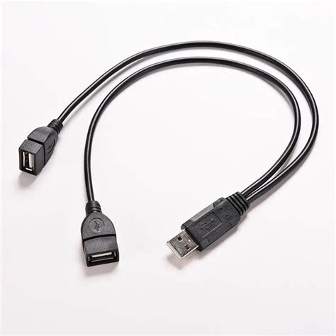 1PC USB 2.0 A 1 Female to 2 Dual USB Male Data Hub Power Adapter Y ...