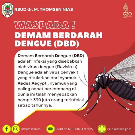 WASPADA DEMAM BERDARAH DENGUE (DBD) – RSUD dr. M. THOMSEN NIAS