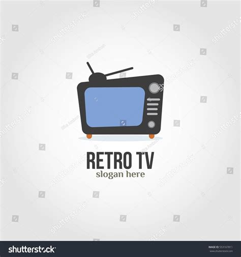 Retro Tv Logo Design Vector Illustration Stock Vector (Royalty Free) 553167811 | Shutterstock