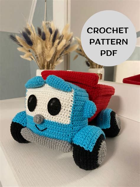 Amigurumi, Crocheted Truck, Crochet Toy, Crochet Pattern, Pattern Crochet Toy, PDF Crochet ...