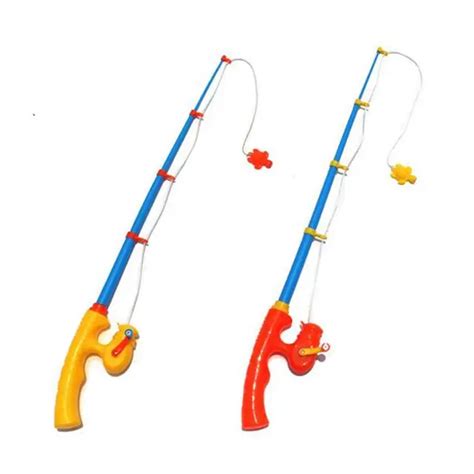 Baby Kids Toddler Magnetic Fishing Pole Tools , fishing rod Bath Toys Game 56CM Big Size ,2 ...