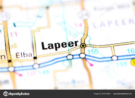 Lapeer Michigan Usa Map — Stock Photo © aliceinwonderland2020 #379773490