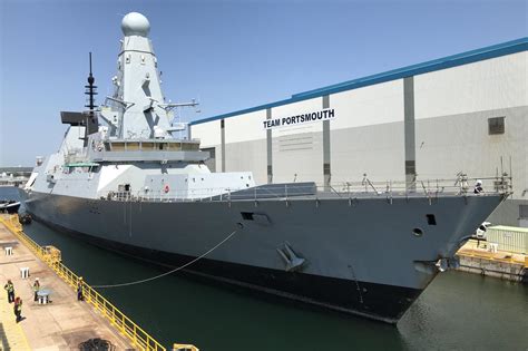 Portsmouth Naval Base dock welcomes first Royal Navy warship in 17 ...