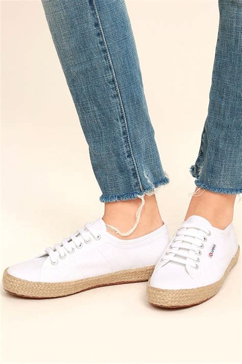 Superga 2750 COTROPEU - White Espadrille Sneakers - White Sneakers ...