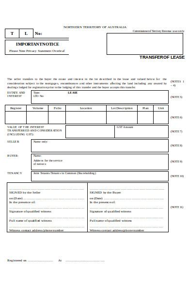 FREE 6+ Land Transfer Form Samples in PDF | MS Word