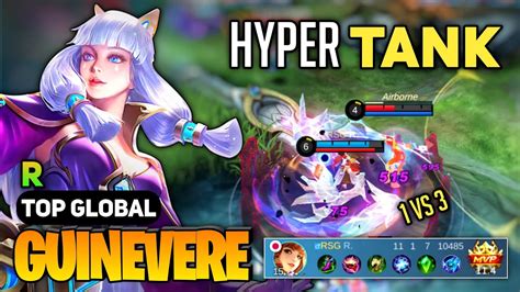 HYPER TANK! Guinevere Best Build 2023 [ Guinevere Top Global Gameplay ...