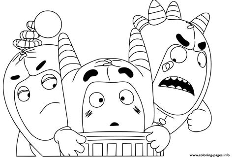 Cute Oddbods Coloring page Printable