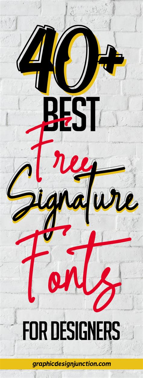 40+ Best Free Signature Fonts for Designers | Fonts | Graphic Design Junction