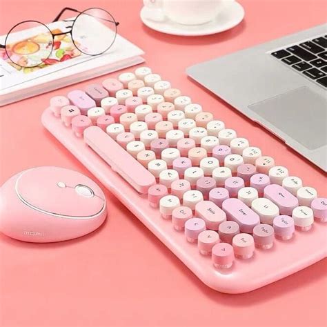 Candy Color Wireless Keyboard and Mouse Set | Kawaii room, Candy colors ...