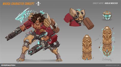 Mauga Character Design Concept - Fan-Art : r/Overwatch