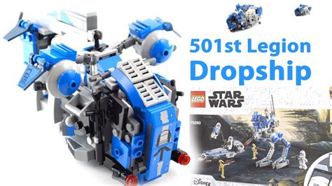 LEGO Star Wars 75280 501st Legion Clone Troopers AT-RT Walker BARC Speeder Droid ...