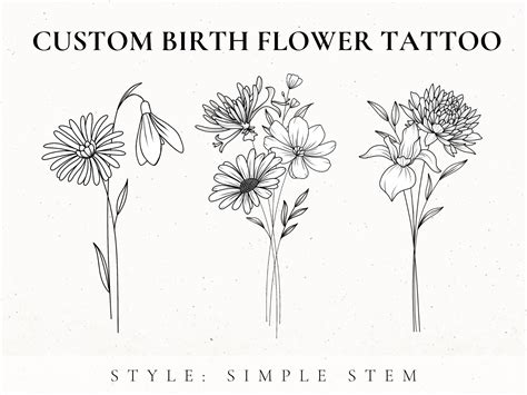 Minimalist Birth Flower Tattoo | ubicaciondepersonas.cdmx.gob.mx