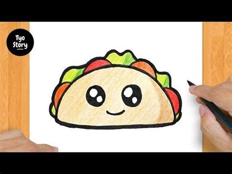 #126 How to Draw a Cute Taco - Easy Drawing Tutorial - YouTube Economics Project, Easy Taco ...