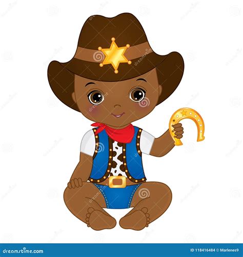 Cowboy Baby Boy Shower Clip Art